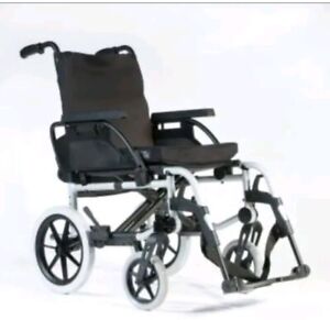 Breezy Basix Folding Transit Wheelchair (21" x 18"