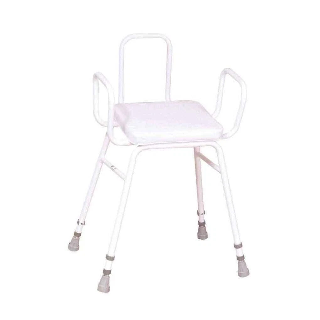 Perching Stool with loop back and arms