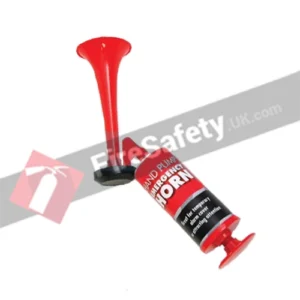 Hand pump emergency horn